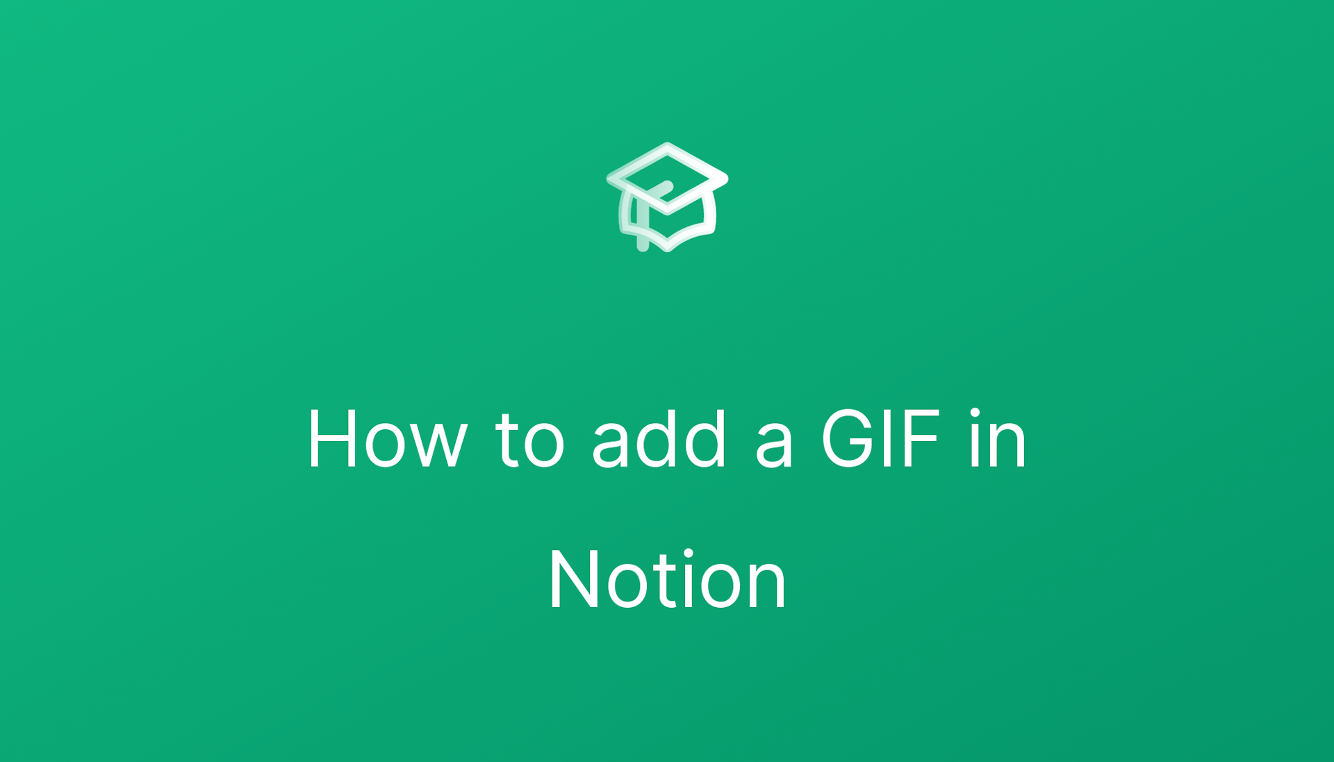 How to add a GIF in Notion