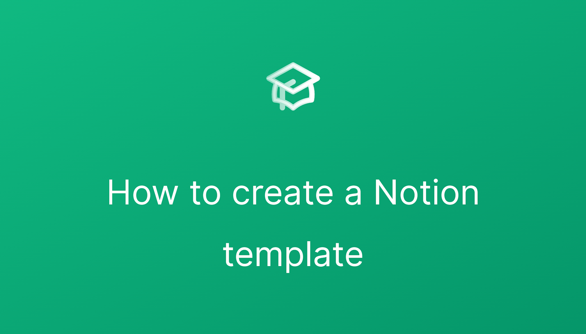 How to create a Notion template